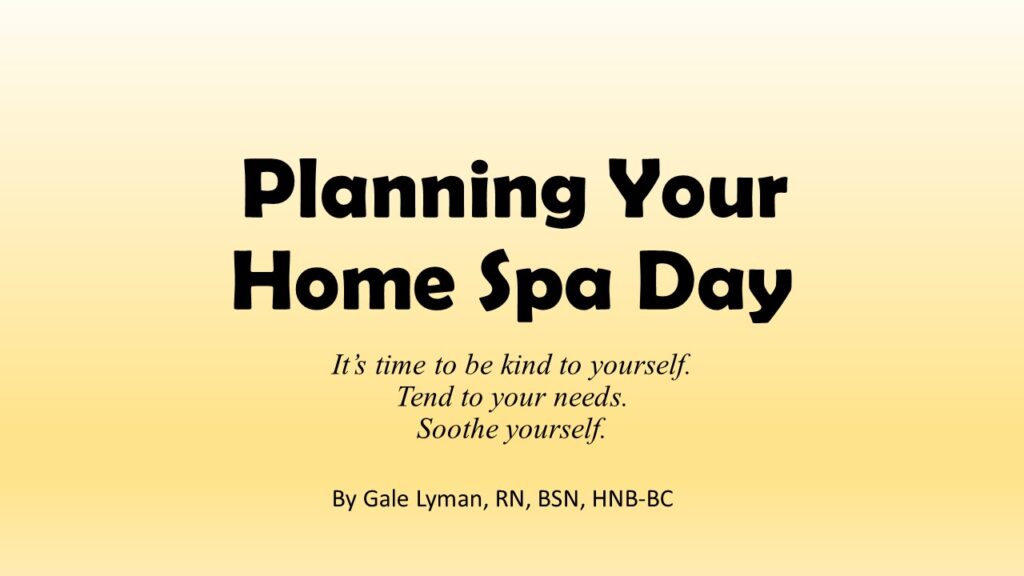 click here to download "Planning Your Home Spa Day"